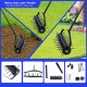 Rolling manual lawn aerator, Home aerator lawn tool pusher, 58-inch handle push lawn aerator for lawns, yards and gardens