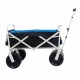 Folding Wagon Garden Shopping Beach Cart (white)