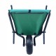 Collapsible Wheelbarrow 176 lbs Folding Yard Garden Wheelbarrow Foldable Lightweight Gardening Heavy Duty Oxford Cloth Green Lawn Cart for Grass, Leaf, Garden Supplies, 10 Inch Pneumatic Tire