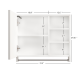 Modern 32x28inches bathroom cabinets, medicine cabinets with mirrors and LED lights, bathroom lockers with multilevel storage compartments and towel rails