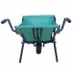 Collapsible Wheelbarrow 176 lbs Folding Yard Garden Wheelbarrow Foldable Lightweight Gardening Heavy Duty Oxford Cloth Green Lawn Cart for Grass, Leaf, Garden Supplies, 10 Inch Pneumatic Tire