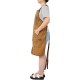 Long Heavy Duty Waxed Canvas Tool Apron, Carpenter Aprons, Woodworking Aprons, Carpenters Water-Resistant 18 Oz ,Fully Adjustable to Comfortably Fit Men and Women