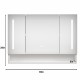 Modern 39x28 inches bathroom cabinets, medicine cabinets with mirrors and LED lights, bathroom storage cabinet with multilevel storage compartments