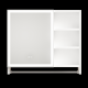 Modern 32x28inches bathroom cabinets, medicine cabinets with mirrors and LED lights, bathroom lockers with multilevel storage compartments and towel rails