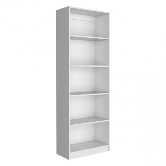 2 Piece Bookcase Living Room Set,  Storage Cabinet, 49 Inch  Wide and 9 Shelves White