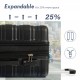 Luggage with TSA Lock Spinner Wheels Hardside Expandable Luggage Travel Suitcase Check In Luggage ABS 24 Inch