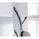 Arles Metal Black and Walnut Standing Coat Rack