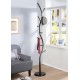 Arles Metal Black and Walnut Standing Coat Rack