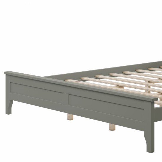 Modern Gray Solid Wood Queen Platform Bed(old sku:WF283525AAE)