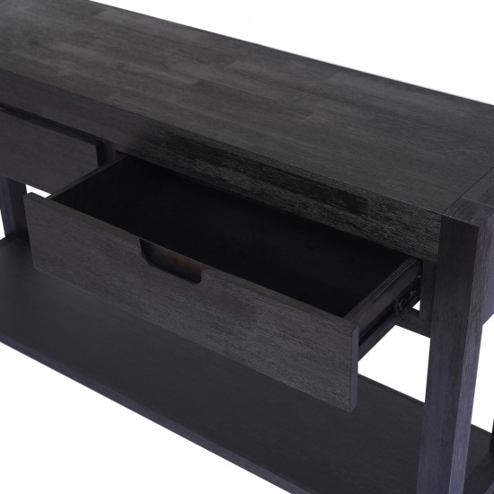 U_STYLE  Console Table Entryway Table for Hallway Living Room with 2 Drawers and 1 Shelf