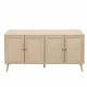 4 Door Accent Cabinet Sideboard Buffet Storage Cabinet with Adjustable Shelf for Entryway Living Room Bedroom