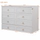 Queen Murphy Bed with Large Drawers,White