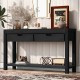 U_STYLE  Console Table Entryway Table for Hallway Living Room with 2 Drawers and 1 Shelf