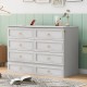 Queen Murphy Bed with Large Drawers,White