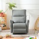 Power Swivel Rocker Recliner Chair for Adults, 270° Swivel Rocking Recliner Chair,Electric Small Recliners for Small Spaces, Single Sofa Recliner for Living Room, Bedroom,RV (Blue-gray)