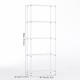 Wire Shelving Metal Storage Rack Adjustable Shelves, Standing Storage Shelf Units for Laundry Bathroom Kitchen Pantry Closet(White, 36L x 14W x 71H)