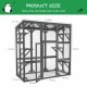 Catio Outdoor Cat Enclosure Cat House Wooden Cat Cage Large Feral Cat Shelter for Mulitiple Cats with Six Platforms, Large Enter Door, Waterproof Roof 60