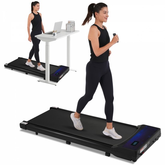 NEW RELEASE 8.10 Walking Pad Under Desk Treadmill for Home Office -2.5HP Walking Treadmill 0.6-4MPH 300LBS Capacity Treadmill for Walking Running Remote Control Batterys