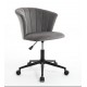 Home Office Chair, Velvet Fabric Swivel Flower Shape Computer Desk Chair for Home Office or Bedroom