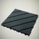 Plastic Interlocking Deck Tiles, 36-Pack, 12 Inchx12 Inch Waterproof Outdoor All Weather Use Patio Tiles with Enhanced Drainage Design, Perfect for Poolside, Balcony, and Backyard - Grey