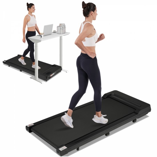 NEW RELEASE 8.10 Walking Pad Under Desk Treadmill for Home Office -2.5HP Walking Treadmill 0.6-4MPH 300LBS Capacity Treadmill for Walking Running Remote Control Batterys