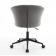 Home Office Chair, Velvet Fabric Swivel Flower Shape Computer Desk Chair for Home Office or Bedroom