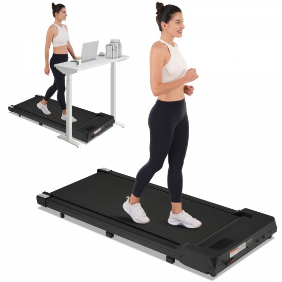 NEW RELEASE 8.10 Walking Pad Under Desk Treadmill for Home Office -2.5HP Walking Treadmill 0.6-4MPH 300LBS Capacity Treadmill for Walking Running Remote Control Batterys