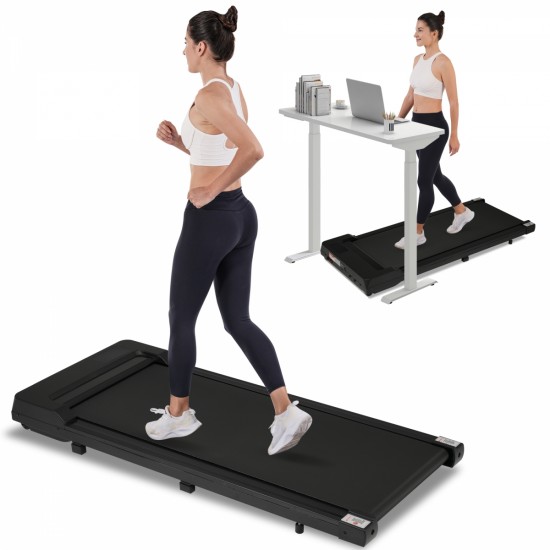 NEW RELEASE 8.10 Walking Pad Under Desk Treadmill for Home Office -2.5HP Walking Treadmill 0.6-4MPH 300LBS Capacity Treadmill for Walking Running Remote Control Batterys