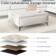 35 inch Wide Square storage benches Coffee Table with Lift Top Oversized Storage Ottoman in Upholstered for Living Room