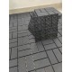 Plastic Interlocking Deck Tiles, 36-Pack, 12 Inchx12 Inch Waterproof Outdoor All Weather Use Patio Tiles with Enhanced Drainage Design, Perfect for Poolside, Balcony, and Backyard - Grey