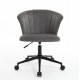 Home Office Chair, Velvet Fabric Swivel Flower Shape Computer Desk Chair for Home Office or Bedroom