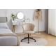 Home Office Chair, Velvet Fabric Swivel Flower Shape Computer Desk Chair for Home Office or Bedroom