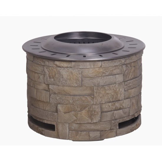 Stackstone Look Smokeless Firepit With Wood Pellet/Twig/Wood As The Fuel