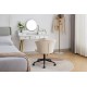 Home Office Chair, Velvet Fabric Swivel Flower Shape Computer Desk Chair for Home Office or Bedroom