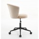 Home Office Chair, Velvet Fabric Swivel Flower Shape Computer Desk Chair for Home Office or Bedroom