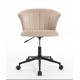 Home Office Chair, Velvet Fabric Swivel Flower Shape Computer Desk Chair for Home Office or Bedroom