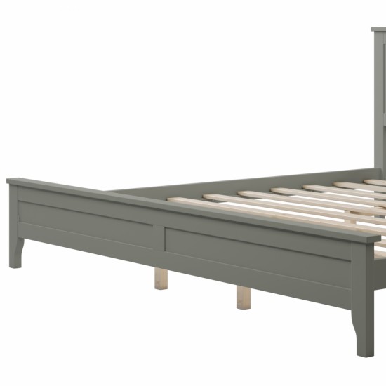 Modern Gray Solid Wood King Platform Bed(old sku:WF283526AAE)