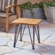 ZION INDUSTRIAL WOOD AND METAL  ACCENT TABLE