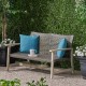 HAMPTON WOOD + WICKER LOVESEAT