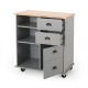 PROVENCE KITCHEN CART WITH 2 DRAWERS+1 DOOR