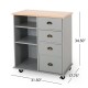 PROVENCE KITCHEN CART WITH 2 DRAWERS+1 DOOR