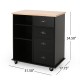 PROVENCE KITCHEN CART WITH 2 DRAWERS+1 DOOR