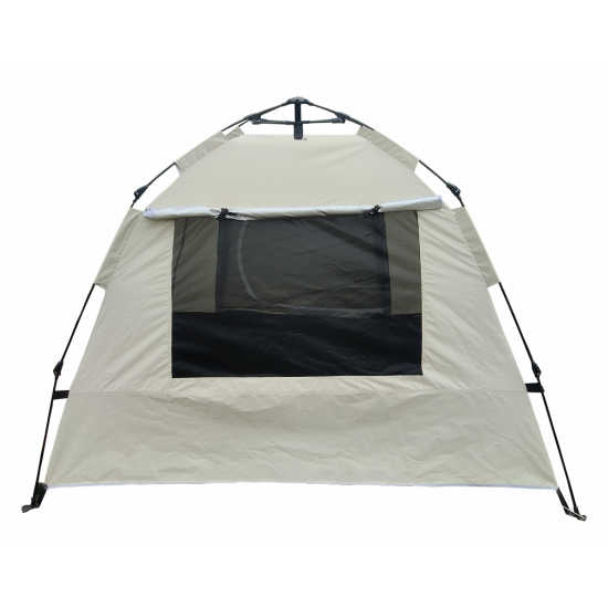 Tent, quick-opening automatic tent, waterproof and UV resistant tent, suitable for 2~3 people camping, picnic, outdoor travel tent - beige