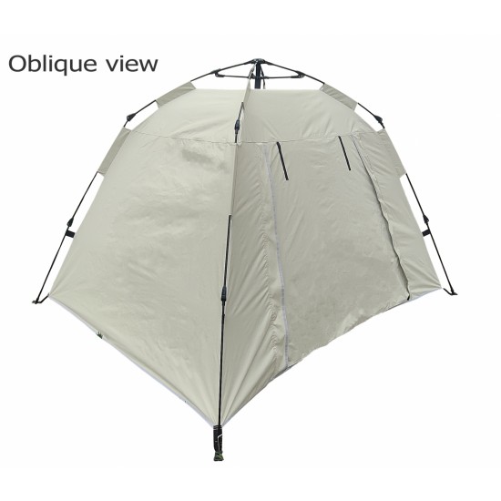 Tent, quick-opening automatic tent, waterproof and UV resistant tent, suitable for 2~3 people camping, picnic, outdoor travel tent - beige