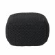 Hollis Knitted Cotton Pouf Cube 20 x 20 x 16 Pouf