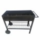 Mobile Metal Raised Garden Bed Cart with Legs, Elevated Tall Planter Box with Wheels for Outdoor Indoors House Patio Backyard Vegetables Tomato DIY Herb Grow Black