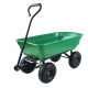 Folding car Poly Garden dump truck with steel frame, 10 inches. Pneumatic tire, 300 pound capacity, 75 liter truck body