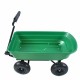 Folding car Poly Garden dump truck with steel frame, 10 inches. Pneumatic tire, 300 pound capacity, 75 liter truck body