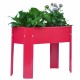 Elevated garden bed.metal elevated outdoor flowerpot box.suitable for backyard and terrace.large flowerpot.suitable for vegetable and flower Red x 2