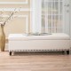 Stylish Ottoman Is Great, Fabric Bench, For Additional Storage And Seating Living Room